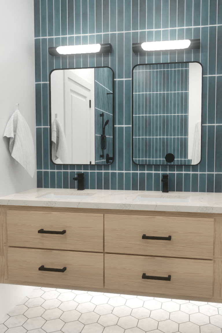 Sleek bathroom design featuring glass shower and modern finishes in Phoenix, AZ